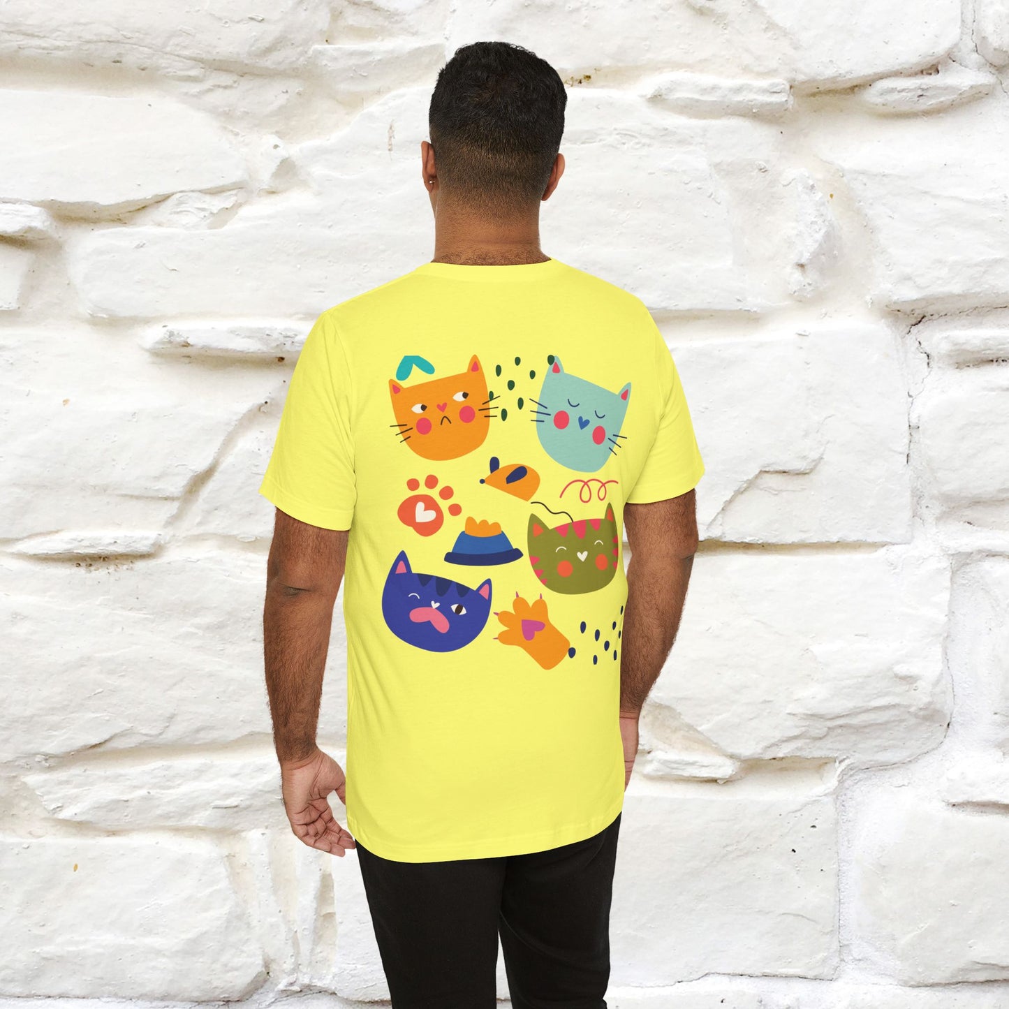 ''The Power Of Meow'' Cat T-Shirt Front and Back Design | Nunu&Miao Studio