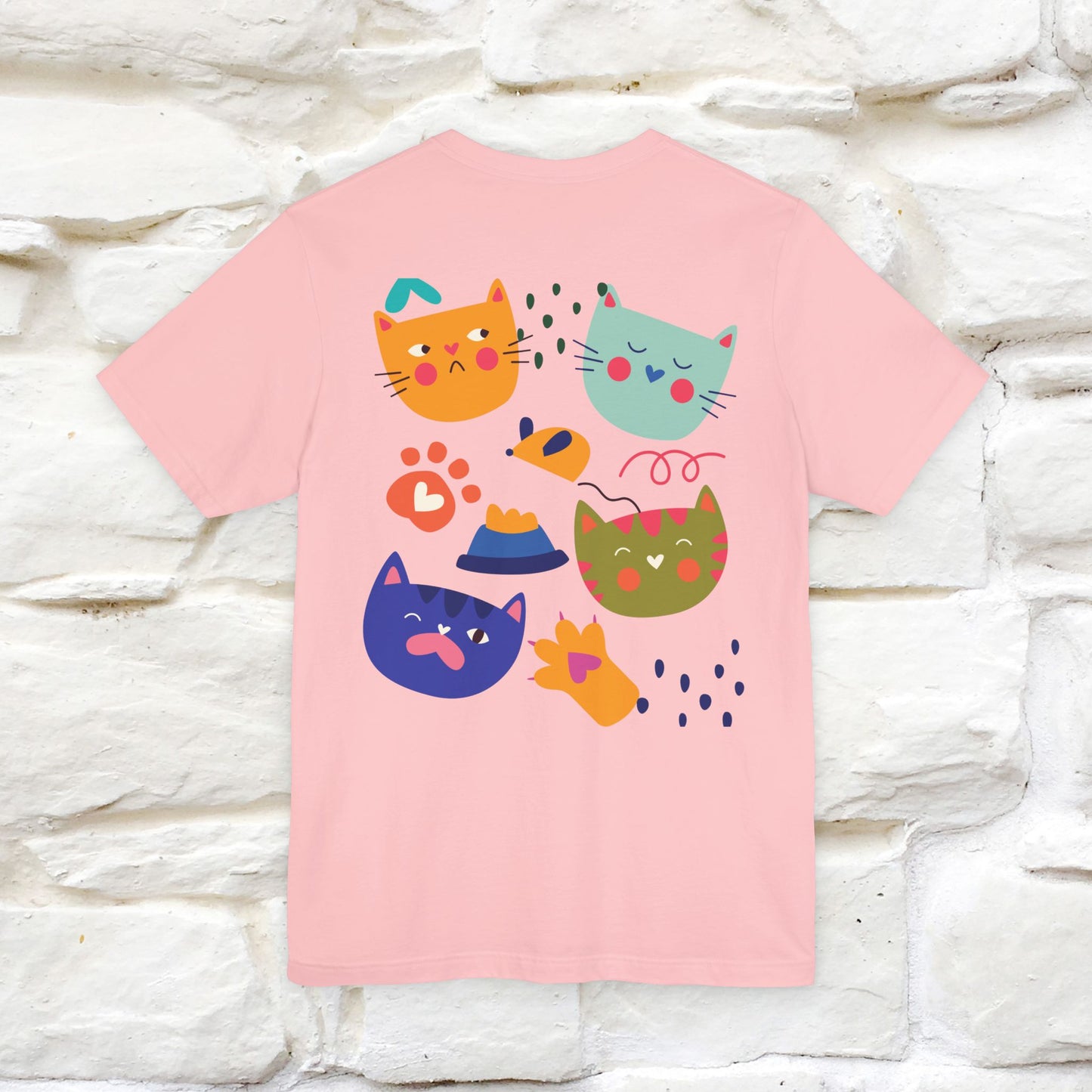 ''The Power Of Meow'' Cat T-Shirt Front and Back Design | Nunu&Miao Studio
