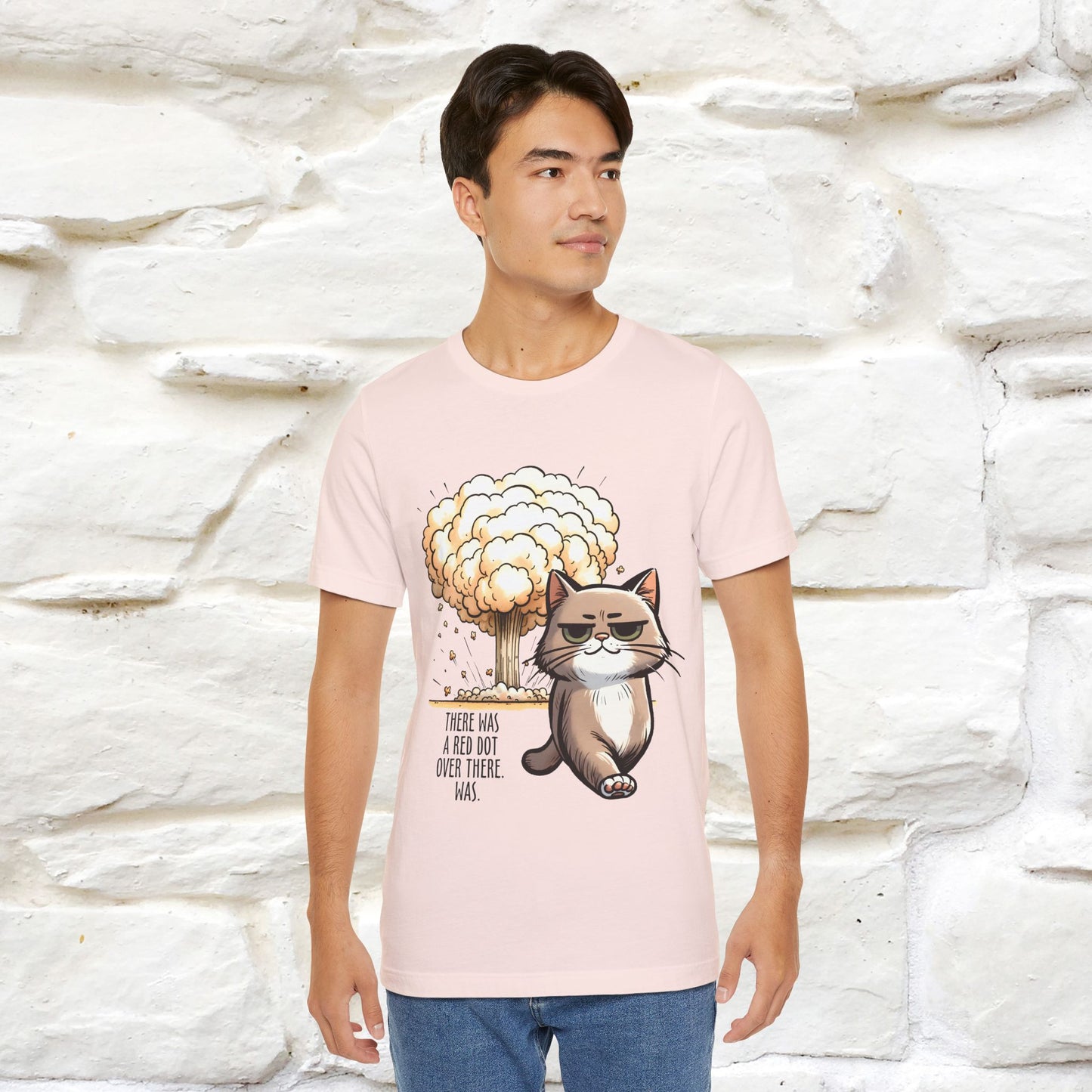 ''The Red Dot Chase'' Funny Cat T-Shirt | Nunu&Miao Studio - Nunu&Miao Studio