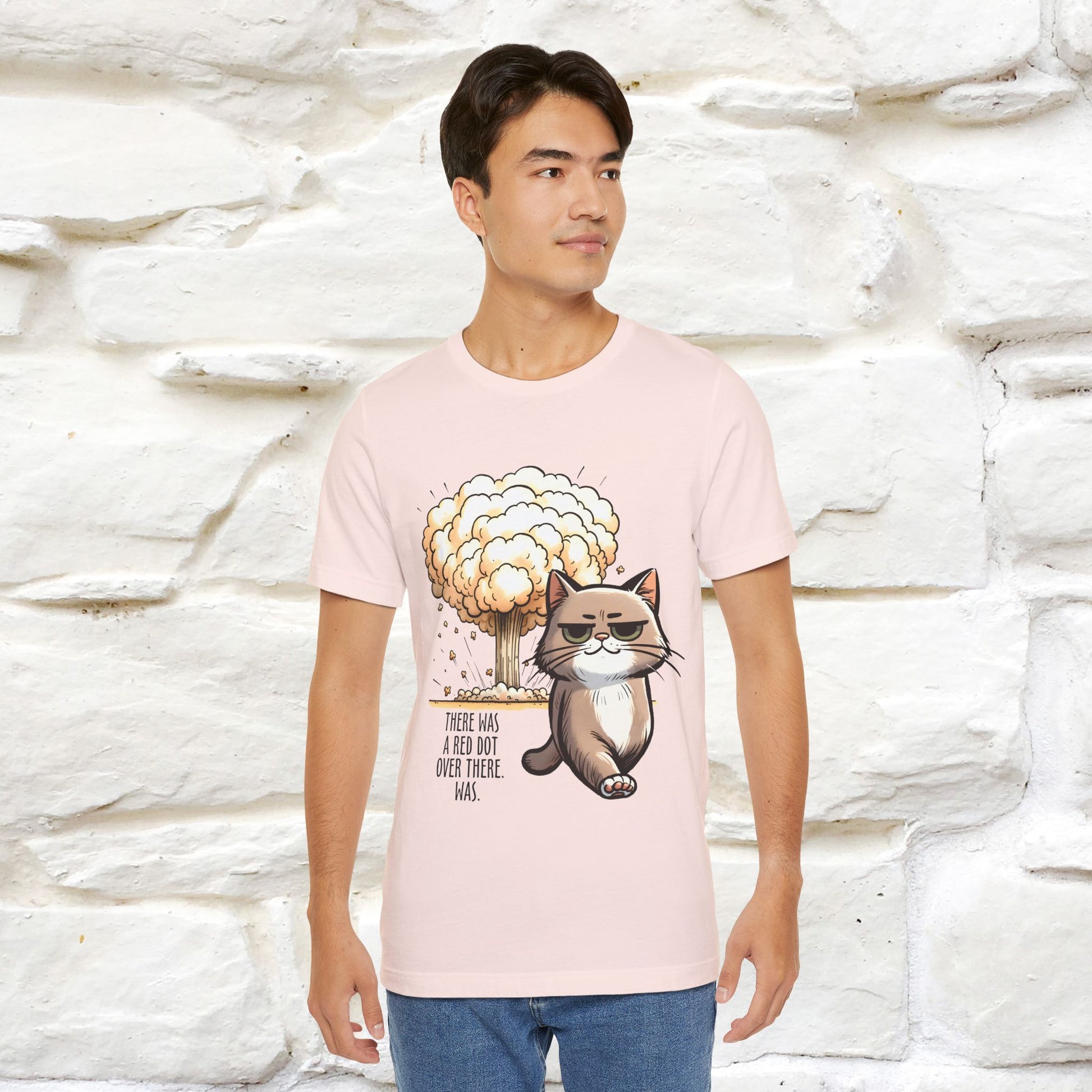 ''The Red Dot Chase'' Funny Cat T-Shirt | Nunu&Miao Studio - Nunu&Miao Studio
