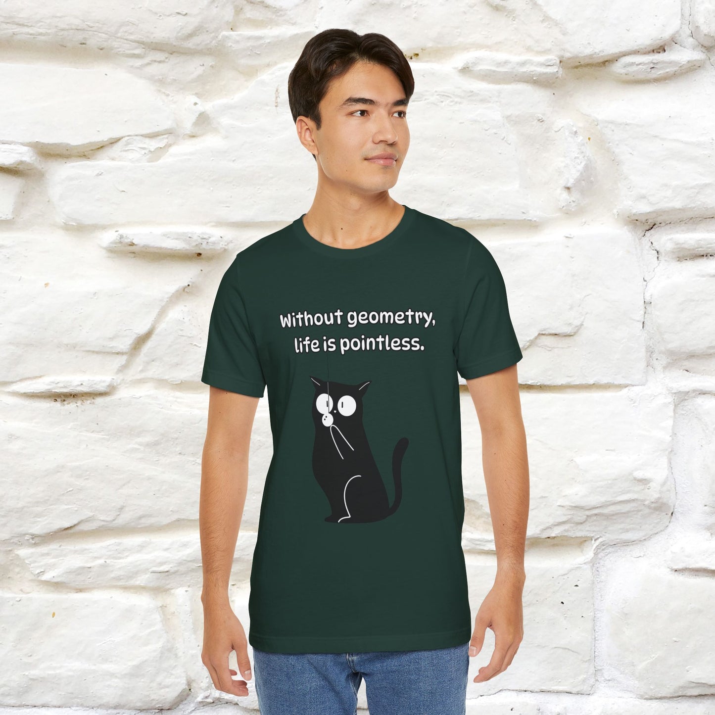 ''Without geometry, life is pointless.''| Funny T-Shirt | Nunu&Miao Studio