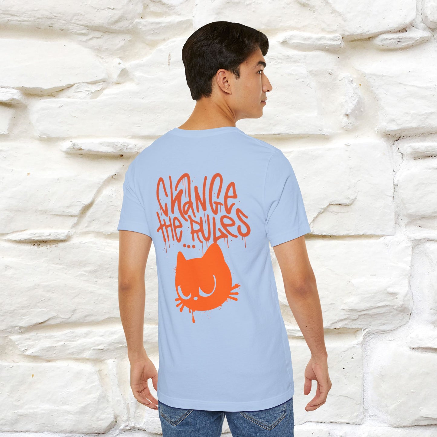 ''Change The Rules'' - Cat T-shirt -Nunu&Miao Studio