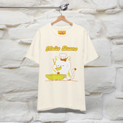“Molto Buono Cat T-Shirt | Italian-Inspired Cat Shirt for Men & Women | 100% Cotton”