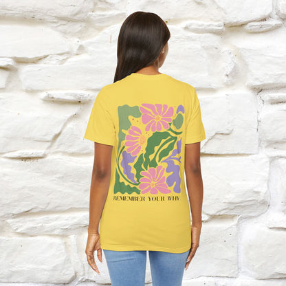 "Remember Your Why'' Cat T-Shirt Front and Back Design | Nunu&Miao Studio