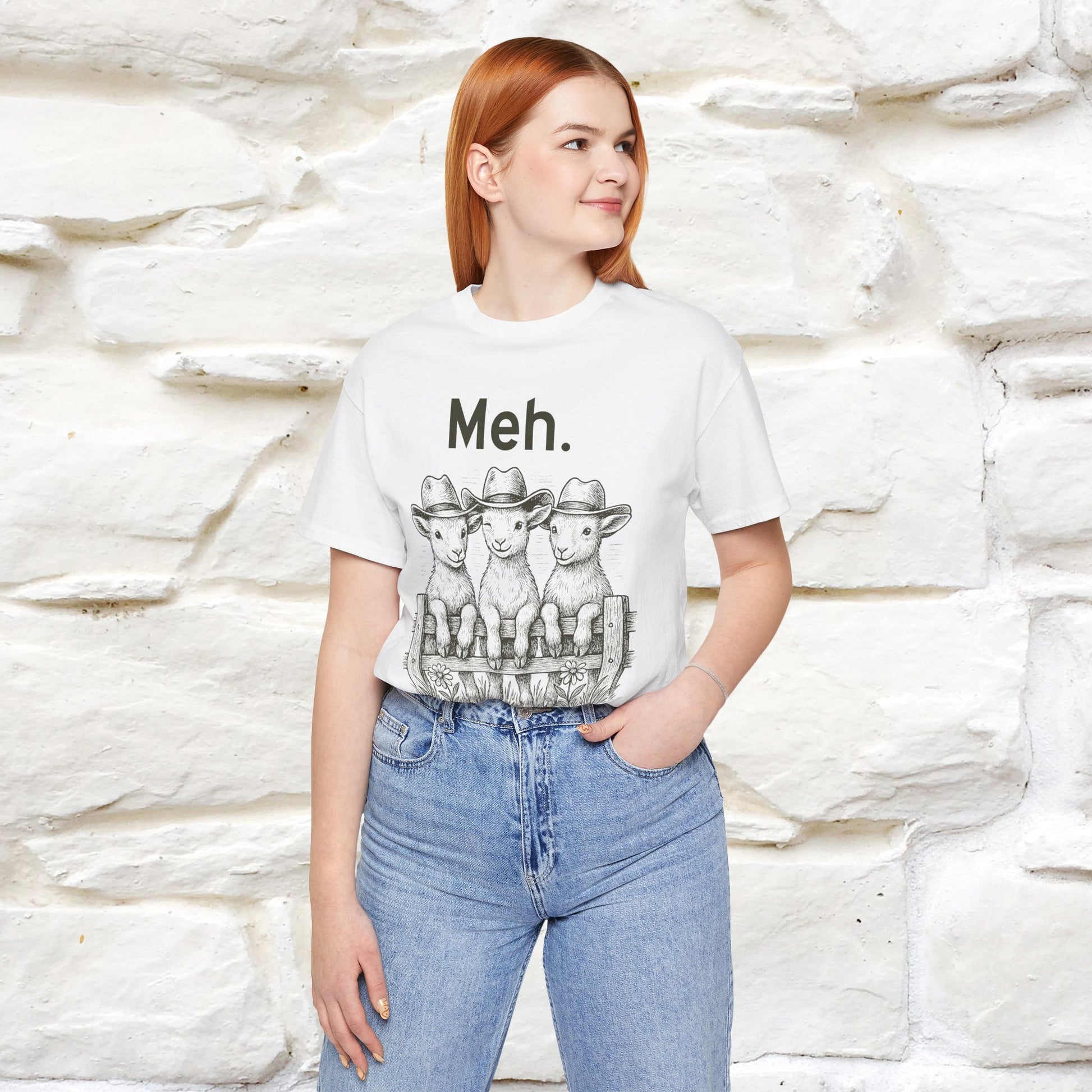 "Meh" Cute T-shirt |Nunu&Miao Studio - Nunu&Miao Studio