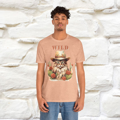 Wild Cowboy Cat T-Shirt for Men & Women | 100% Cotton* Adventure Tee