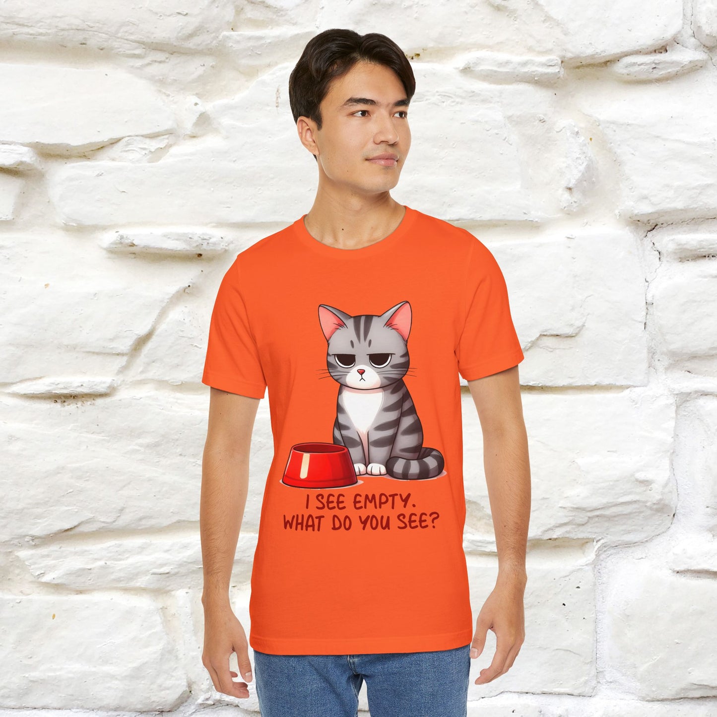 "I See Empty. What Do You See"  | Cat T-Shirt | Nunu&Miao Studio