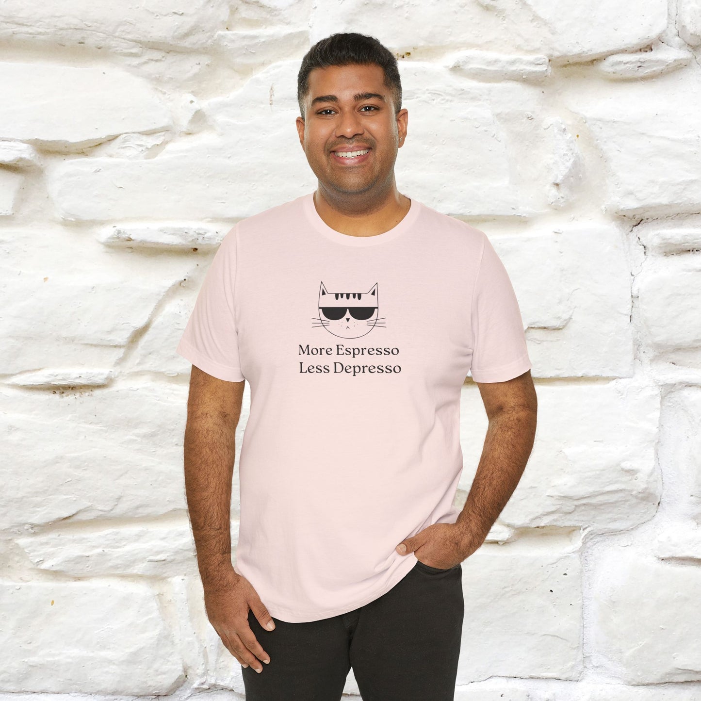 "More Espresso Less Depresso" |Cat T-Shirt | Nunu&Miao Studio