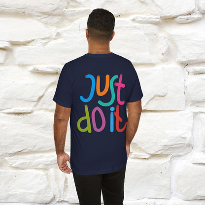 "Yes, Just Do It" Cat T-Shirt| Front & Back Design | Nunu&Miao Studio