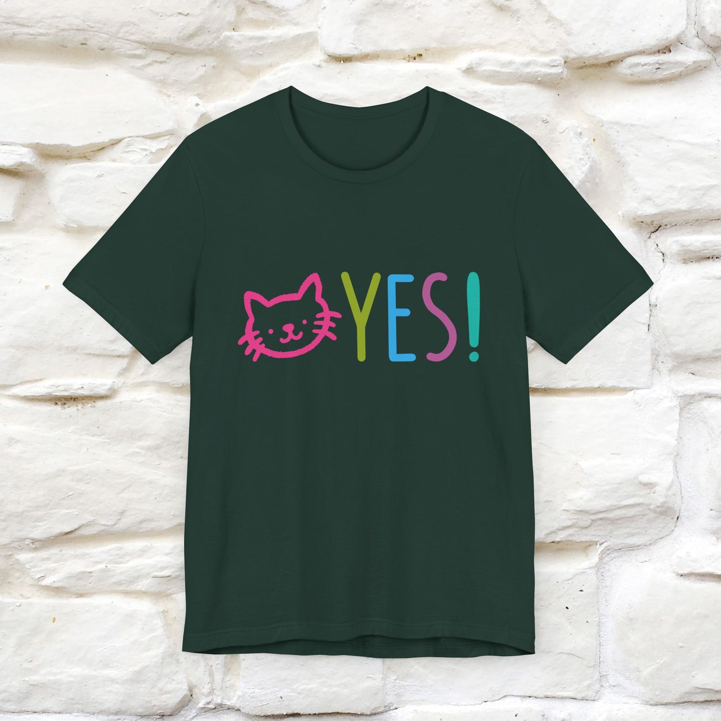 "Yes, Just Do It" Cat T-Shirt for Men & Women | Front & Back Design | 100% Cotton* 🐾