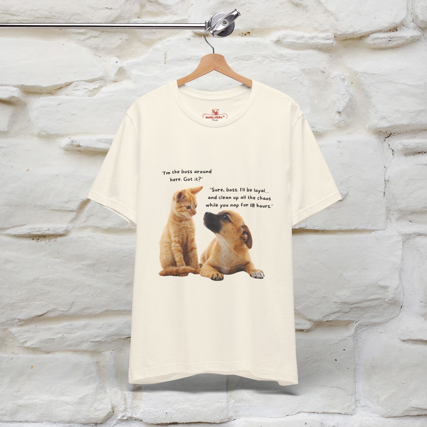 ''I am The Boss Here'' Funny Cat T-shirt for Men and Women  100% Cotton*