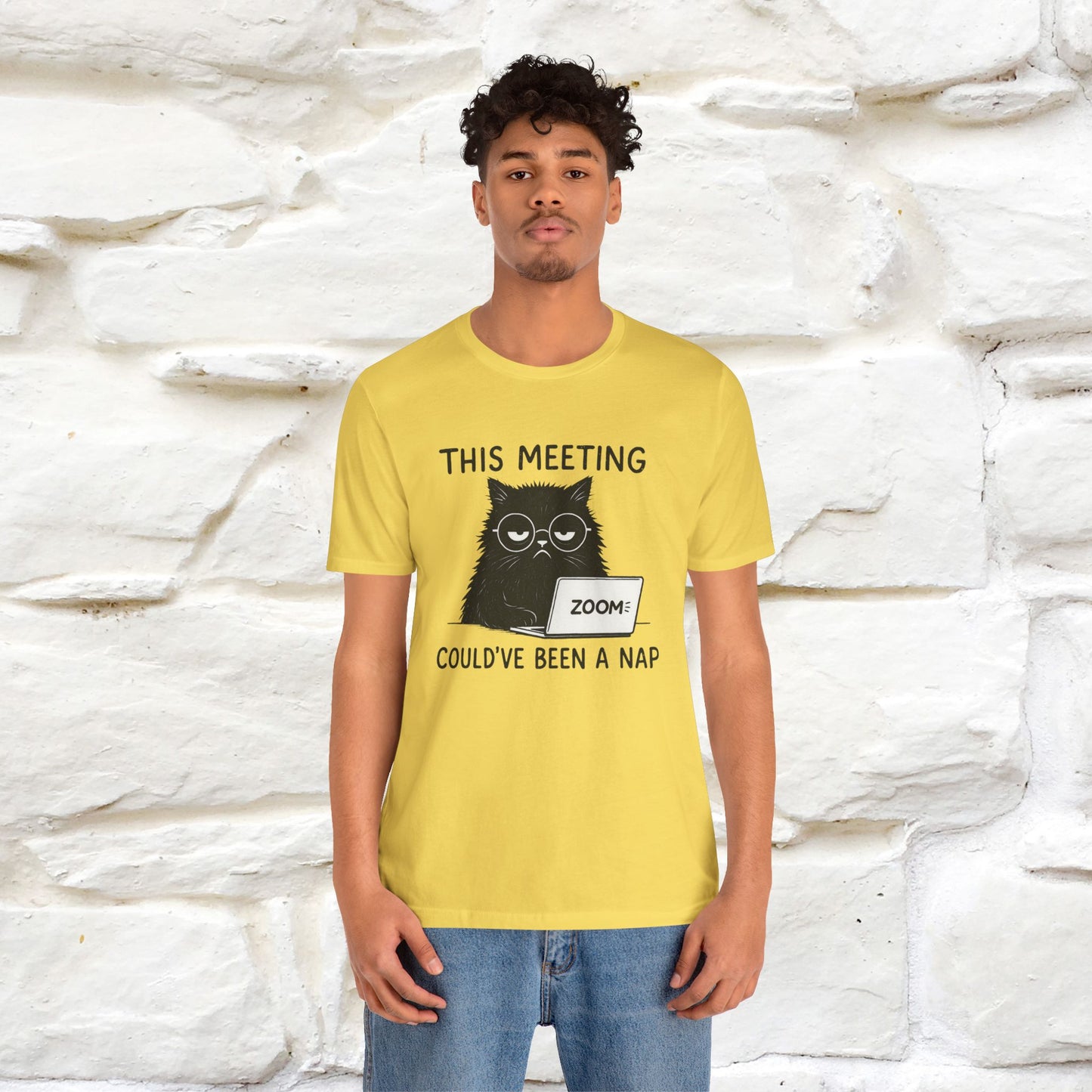 "This Meeting Could've Been a Nap" | Sarcastic Cat T-Shirt | Nunu&Miao Studio