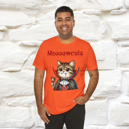 Meooowcula T-Shirt for Men & Women | 100% Cotton Spooky Cat Lover Tee