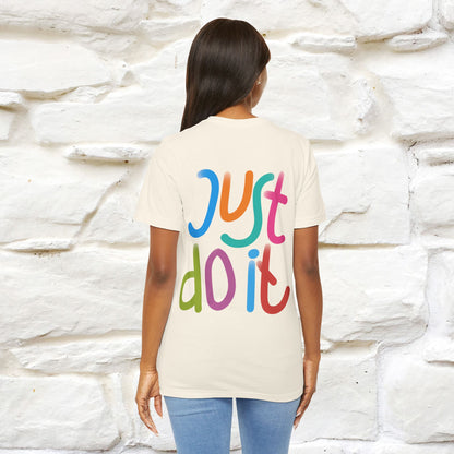"Yes, Just Do It" Cat T-Shirt| Front & Back Design | Nunu&Miao Studio