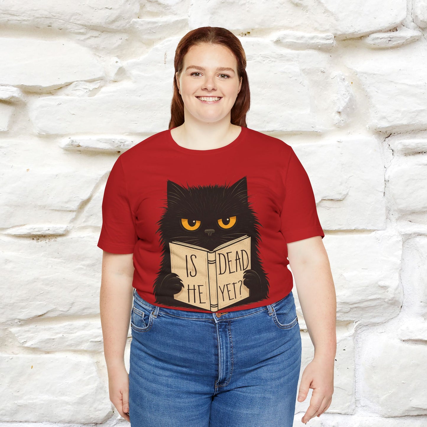 "Is He Dead Yet" |Cat T-Shirt | Nunu&Miao Studio