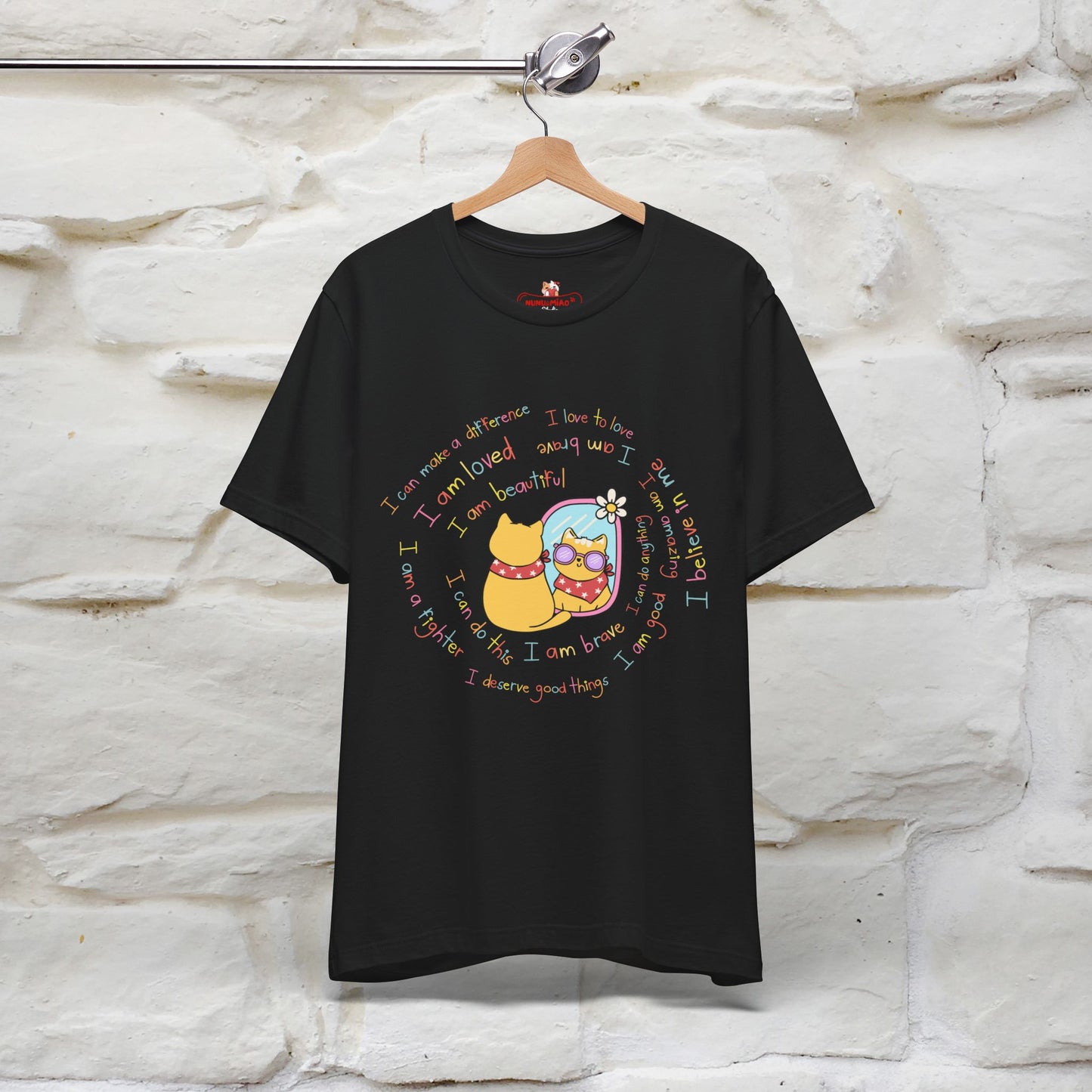 ''Self Positive Affirmation''  Cat T-shirt for Women 100% Cotton*