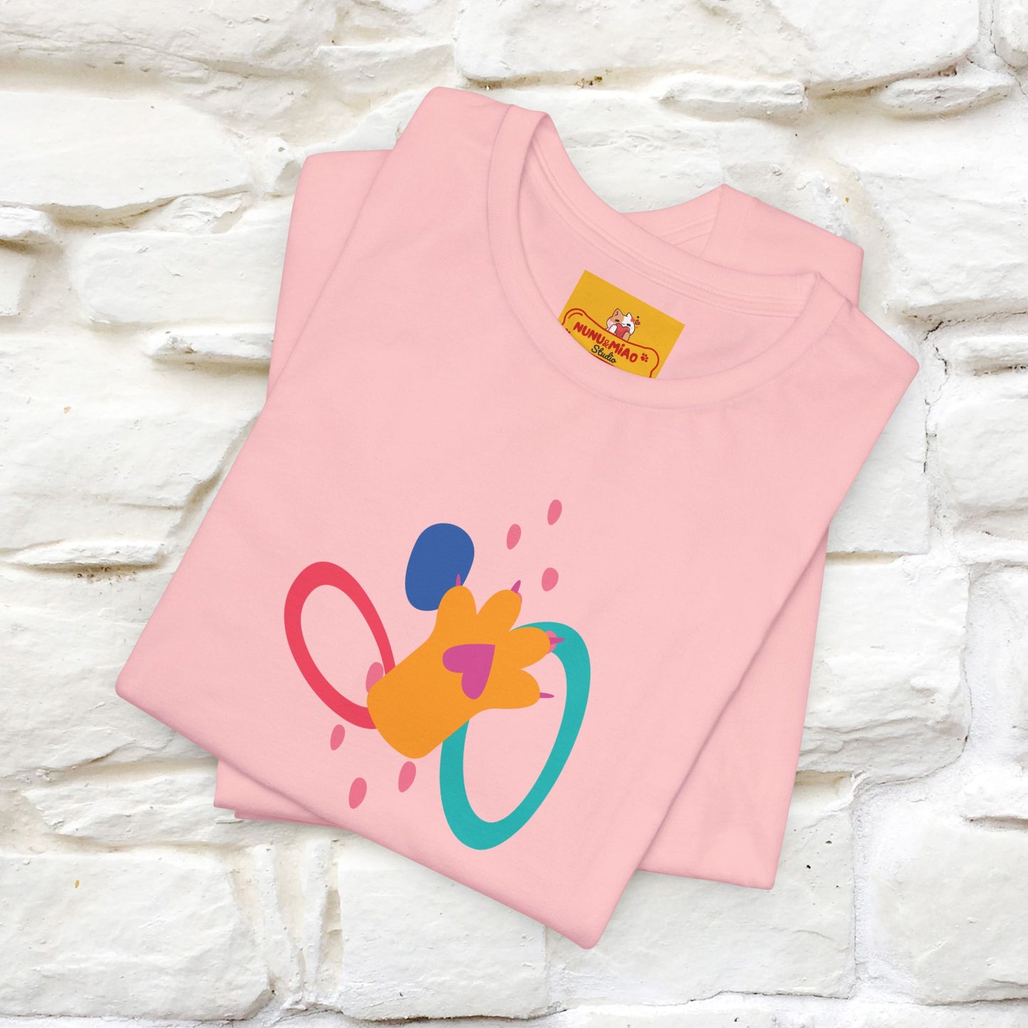''The Power Of Meow'' Cat T-Shirt Front and Back Design | Nunu&Miao Studio