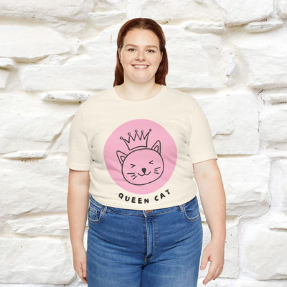 "Queen Cat" T-Shirt for Women | 100% Cotton* | Fierce Feline Fashion