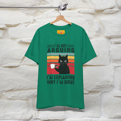 Non sto discutendo, sto spiegando perché ho ragione T-shirt con gatto per uomo e donna | 100% cotone* Maglietta divertente