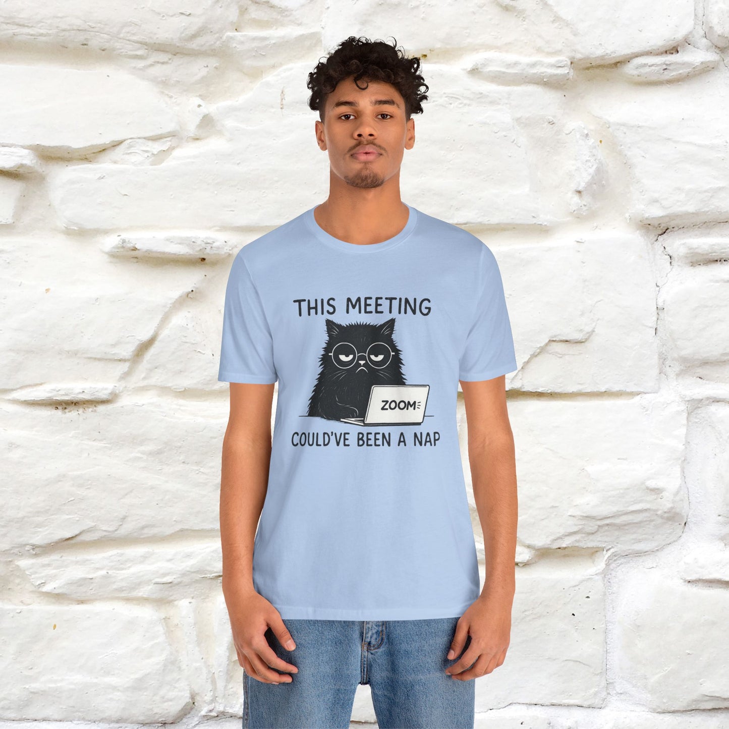 "This Meeting Could've Been a Nap" | Sarcastic Cat T-Shirt | Nunu&Miao Studio