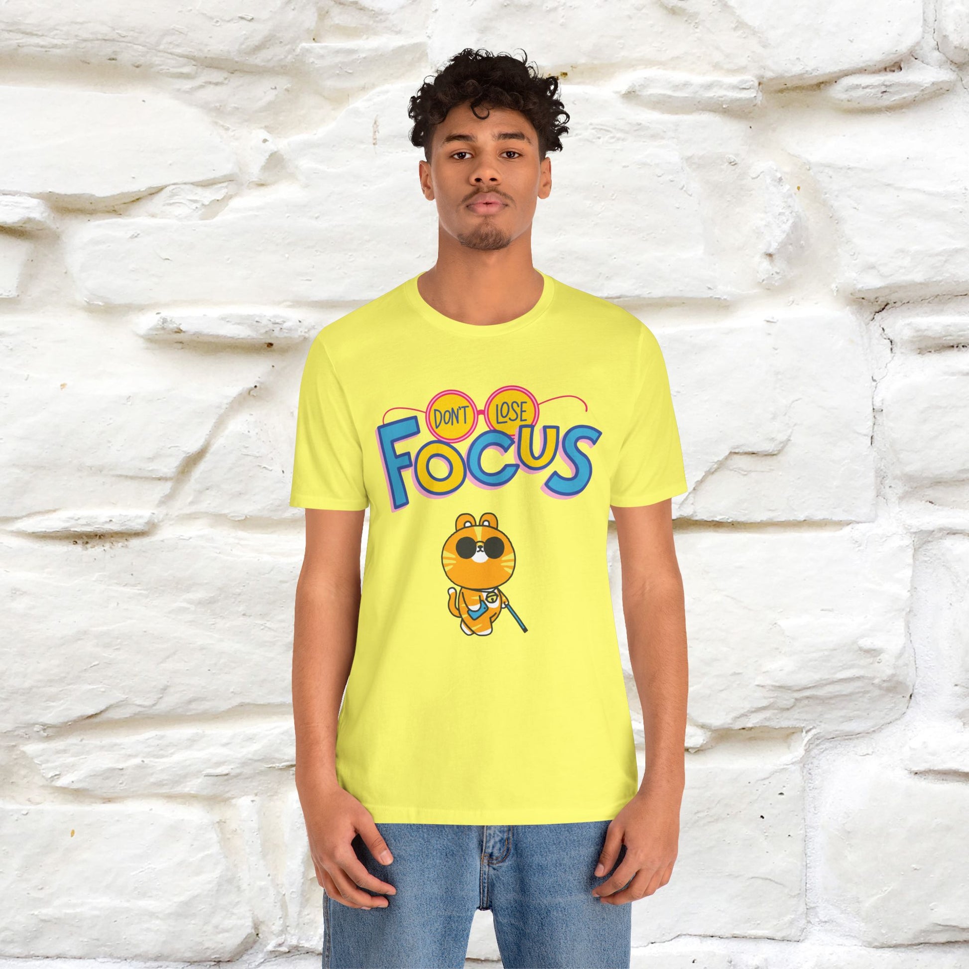 ''Don’t Lose Focus'' Cat T-Shirt | Nunu&Miao Studio - Nunu&Miao Studio