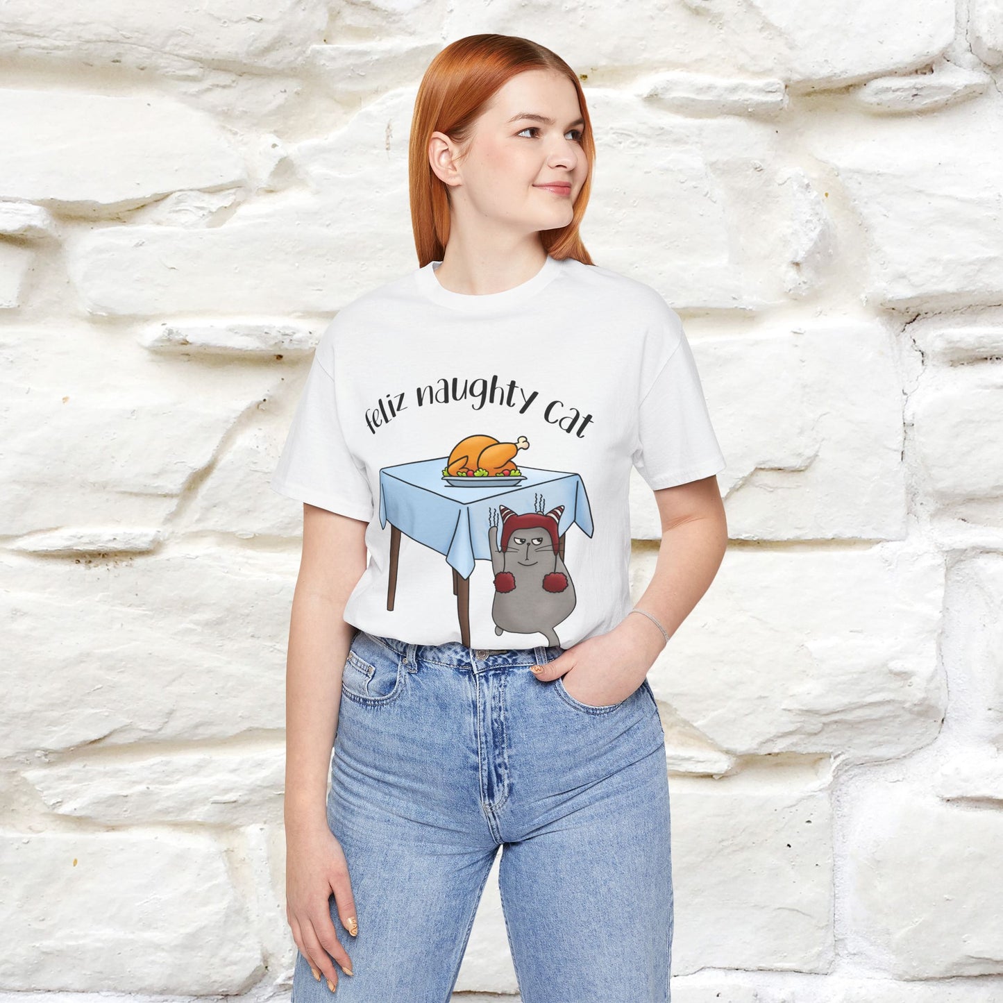 "Feliz Naughty Cat" |Funny Cat T-Shirt | Nunu&Miao Studio