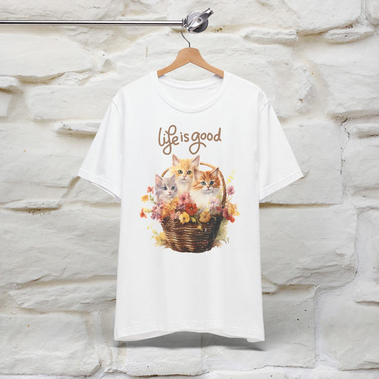 "Blossom Basket Kitten" T-Shirt for Women | 100% Cotton*