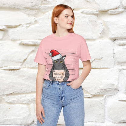 "I Knocked Over The Christmas Tree " |Funny Cat T-Shirt | Nunu&Miao Studio