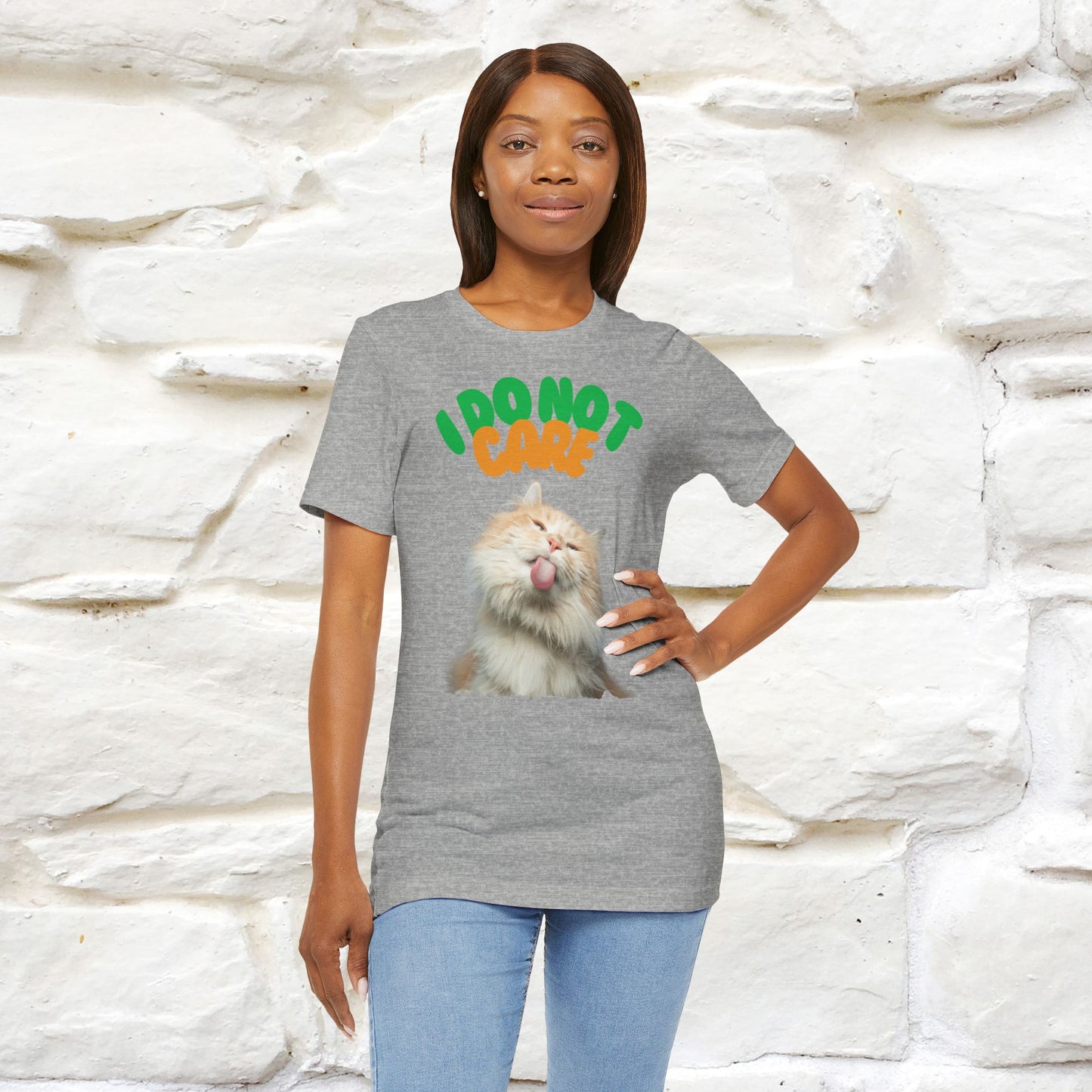 ''I Do Not Care''  Cat T-shirt for Men and Women  100% Cotton*