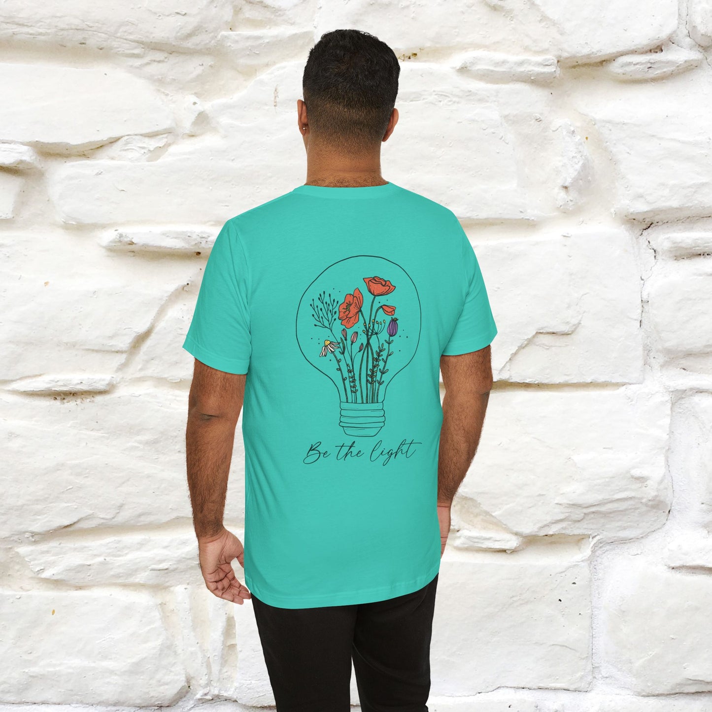 "Be The Light" Cat T-Shirt | Front & Back Design | Nunu&Miao Studio