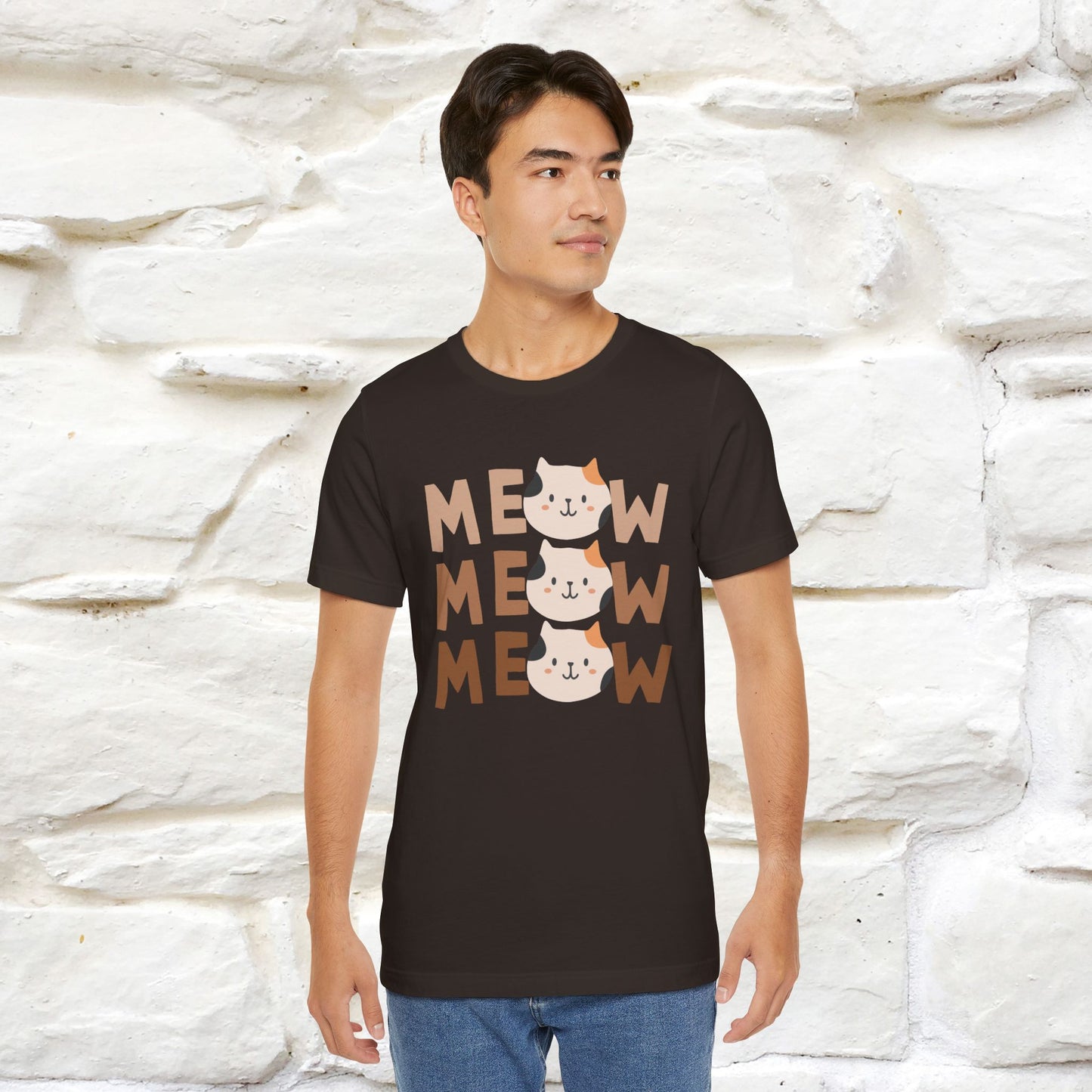 "Hello Autumn" Cat T-Shirt for Men & Women | 100% Cotton | Seasonal Feline Fashion