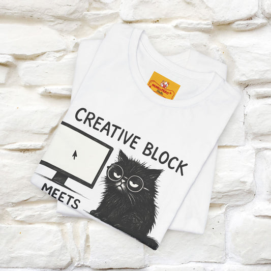 "Creative Block Meets Deadline..." |Cat T-Shirt | Nunu&Miao Studio