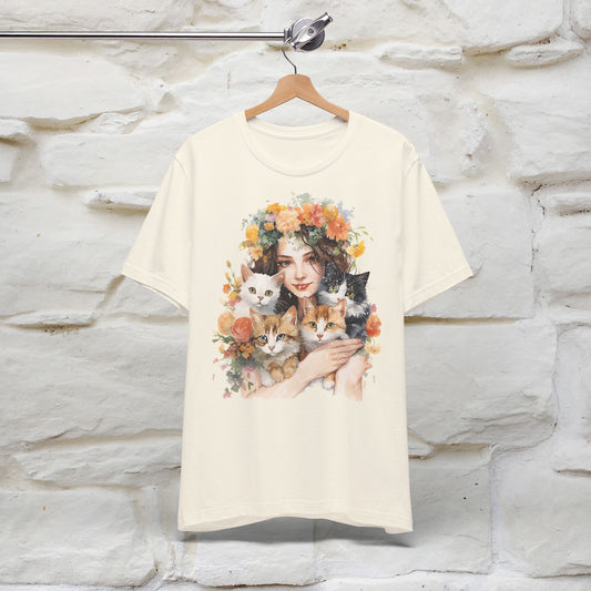 "Blossoming Love" T-shirt for Women 100% Cotton.