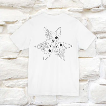 "Trinity'' Cat T-Shirt Front and Back Design | Nunu&Miao Studio