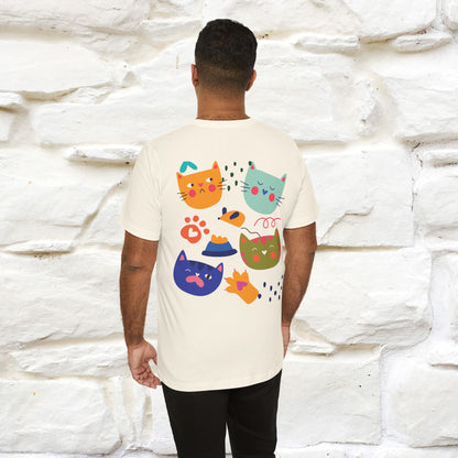 ''The Power Of Meow'' Cat T-Shirt Front and Back Design | Nunu&Miao Studio