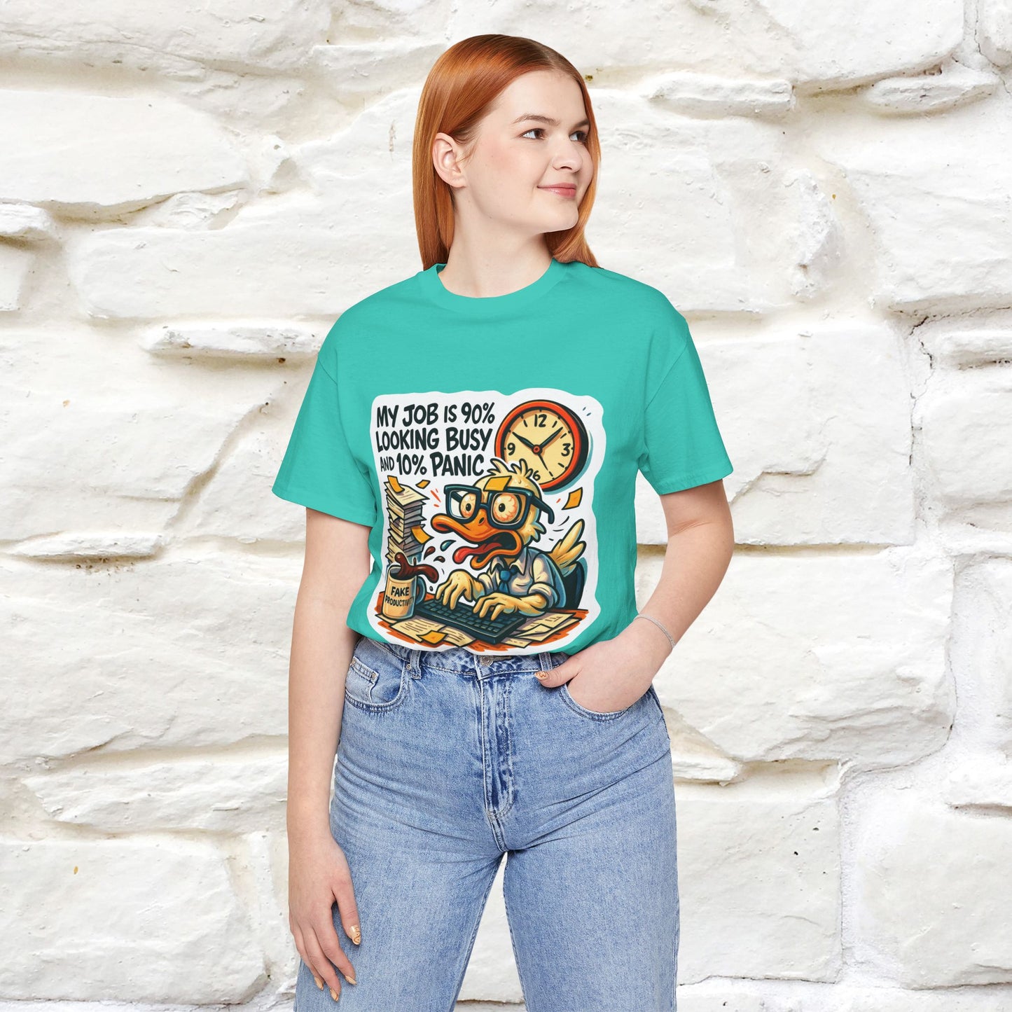'' My Job is 90% Looking Busy ... |  Sarcastic T-Shirt | Nunu&Miao Studio