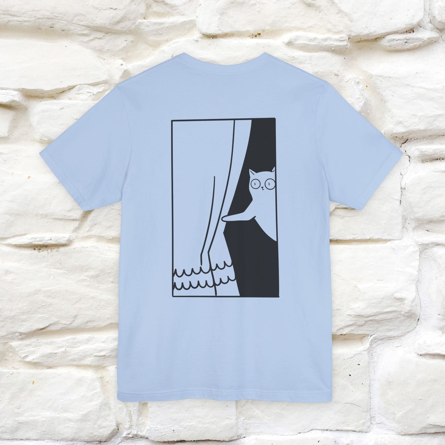 “Don’t trust atoms… they make up everything.” |  Cat T-Shirt | Front & Back Design | Nunu&Miao Studio