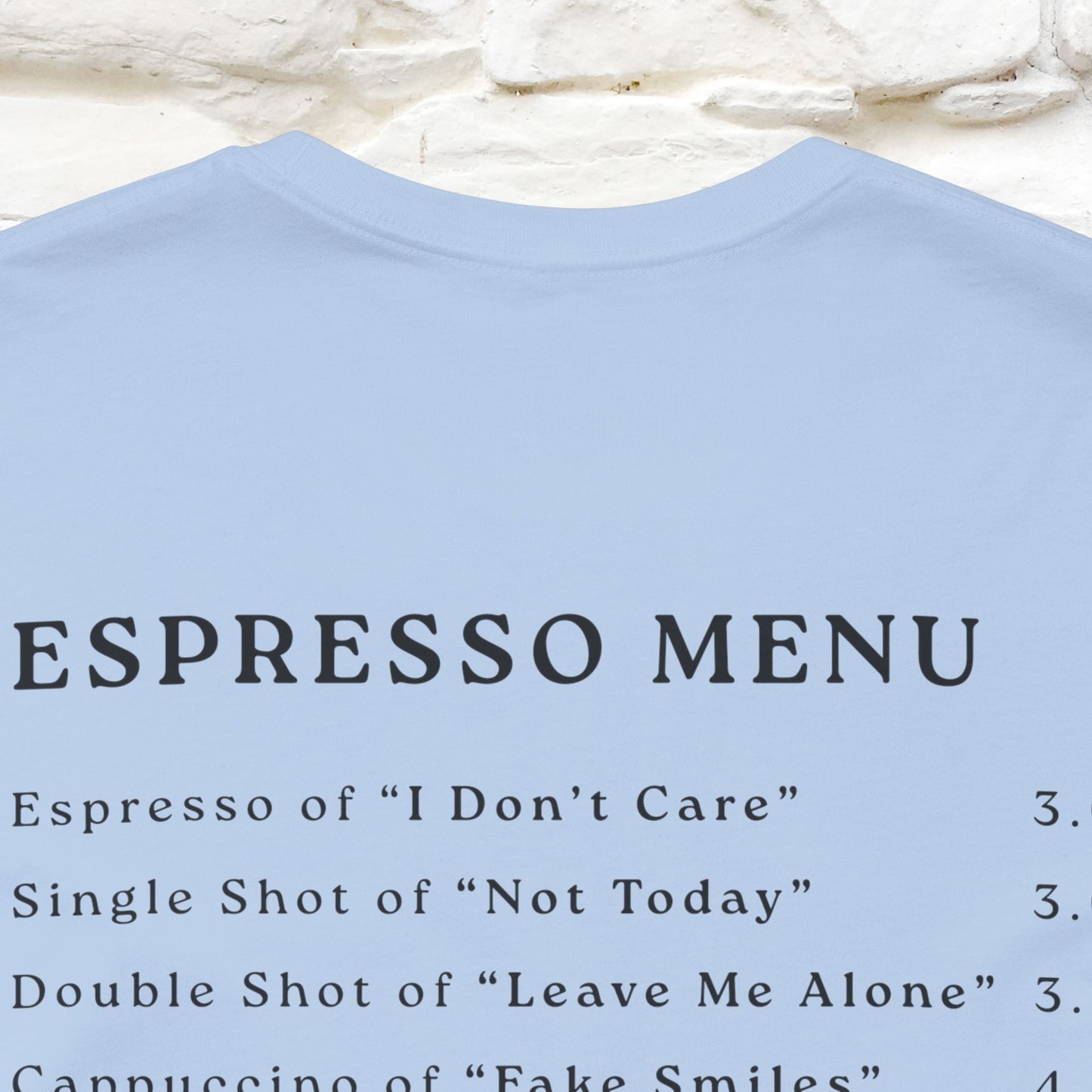 "More Espresso Less Depresso" |Cat T-Shirt | Nunu&Miao Studio