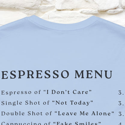"More Espresso Less Depresso" |Cat T-Shirt | Nunu&Miao Studio