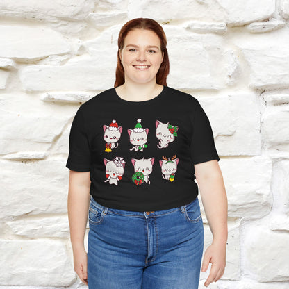 Christmas Cats T-Shirt | Festive Cat T-Shirt for Men & Women | 100% Cotton*