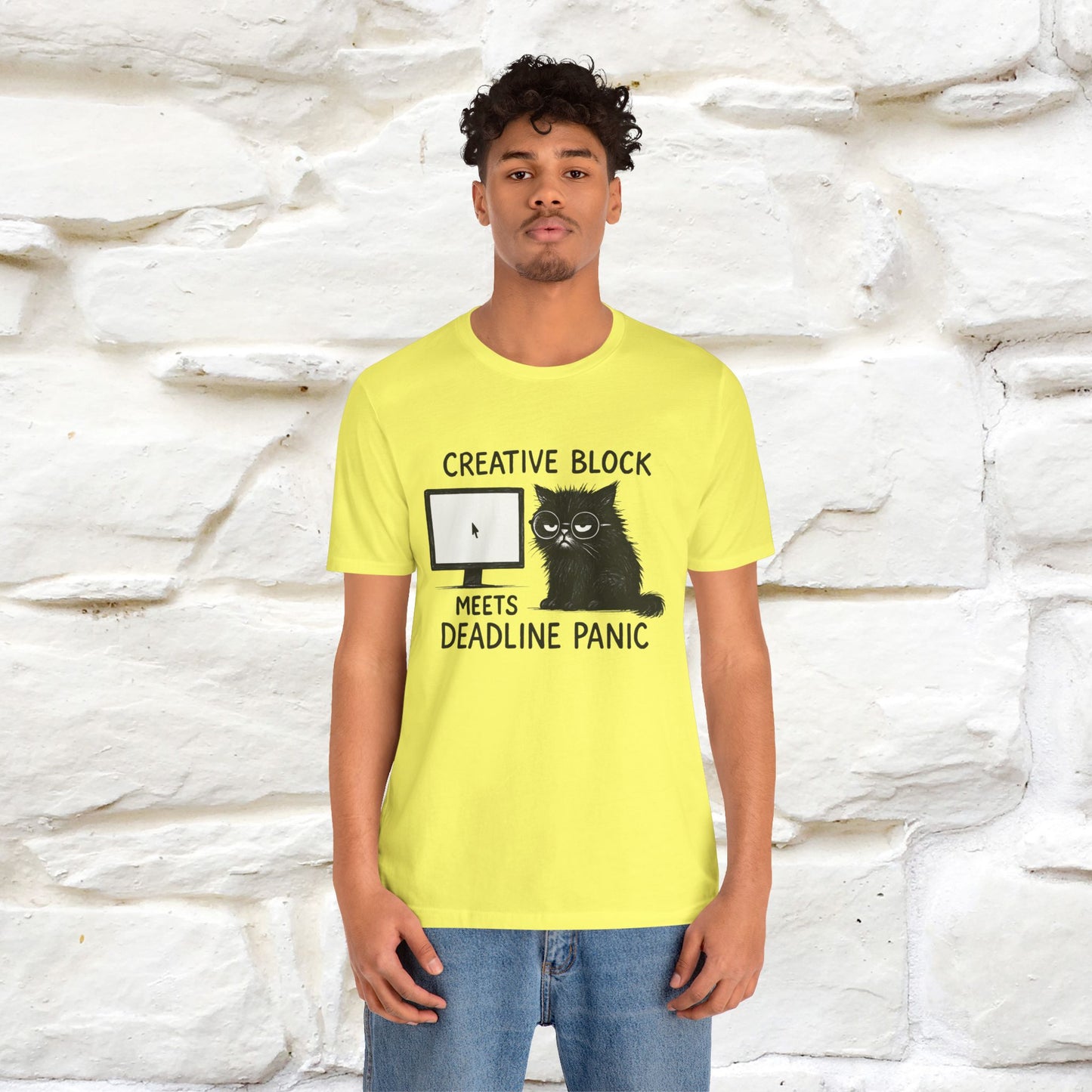"Creative Block Meets Deadline..." |Cat T-Shirt | Nunu&Miao Studio