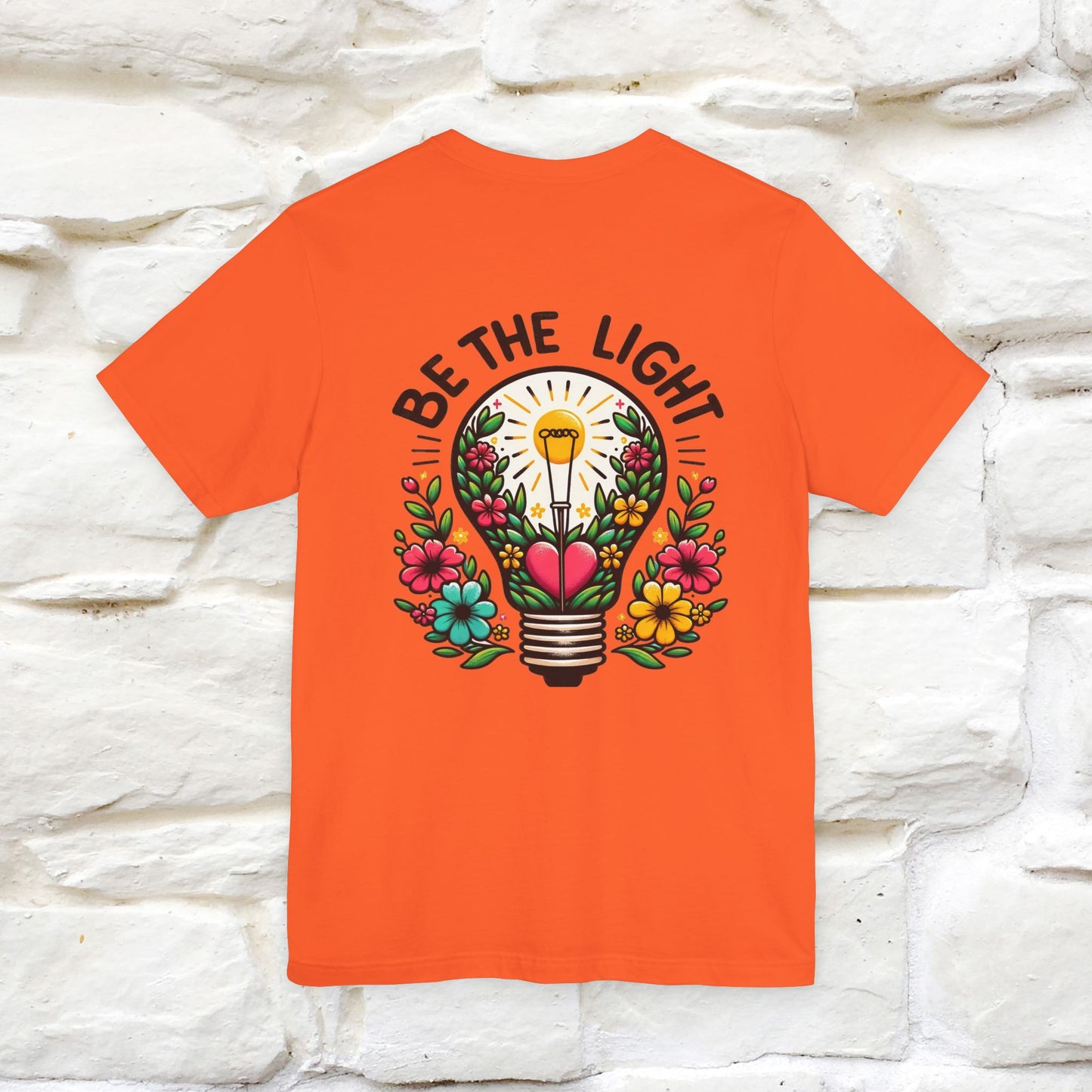 ''Be The Light" Cat T-Shirt| Front & Back Design | Nunu&Miao Studio