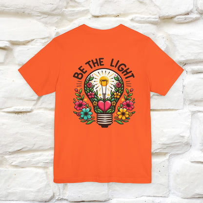 ''Be The Light" Cat T-Shirt| Front & Back Design | Nunu&Miao Studio