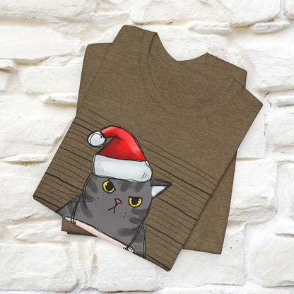 I Knocked Over The Christmas Tree T-Shirt | Festive Cat Christmas Shirt for Men & Women | 100% Cotton*