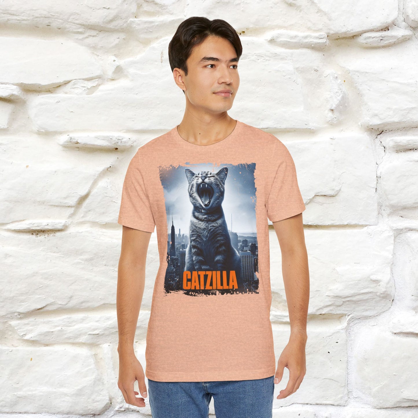 Catzilla T-Shirt | Fun Monster Cat Tee for Men & Women | 100% Cotton*