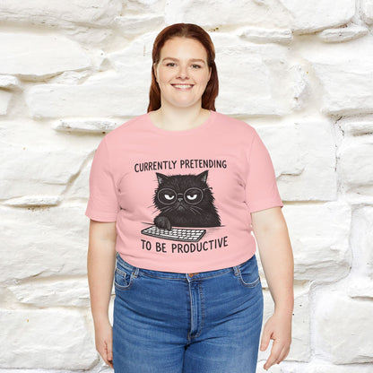 "Currently Pretending To Be Productive" |Cat T-Shirt | Nunu&Miao Studio