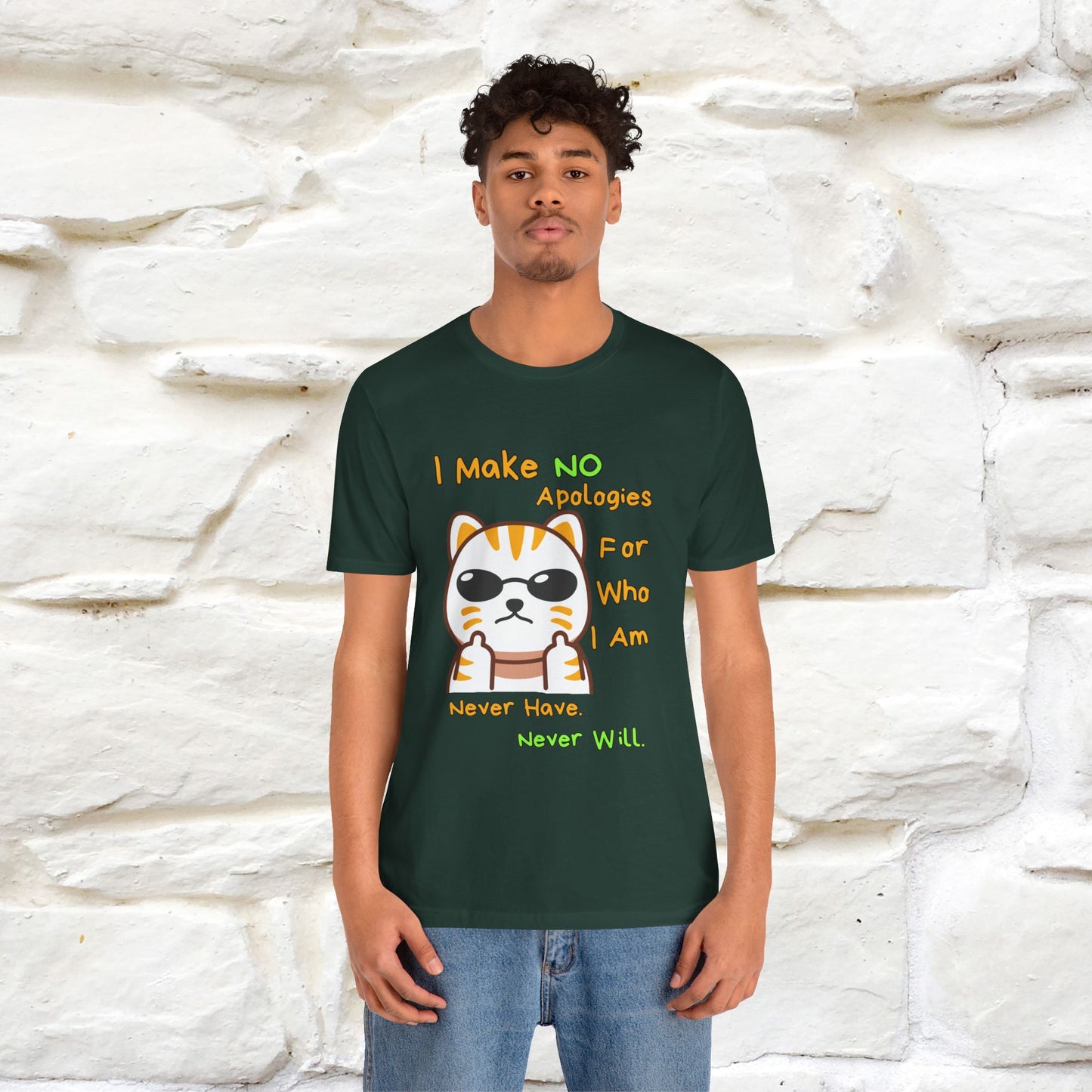 "I Make No Apologies... " |Cat T-Shirt | Nunu&Miao Studio