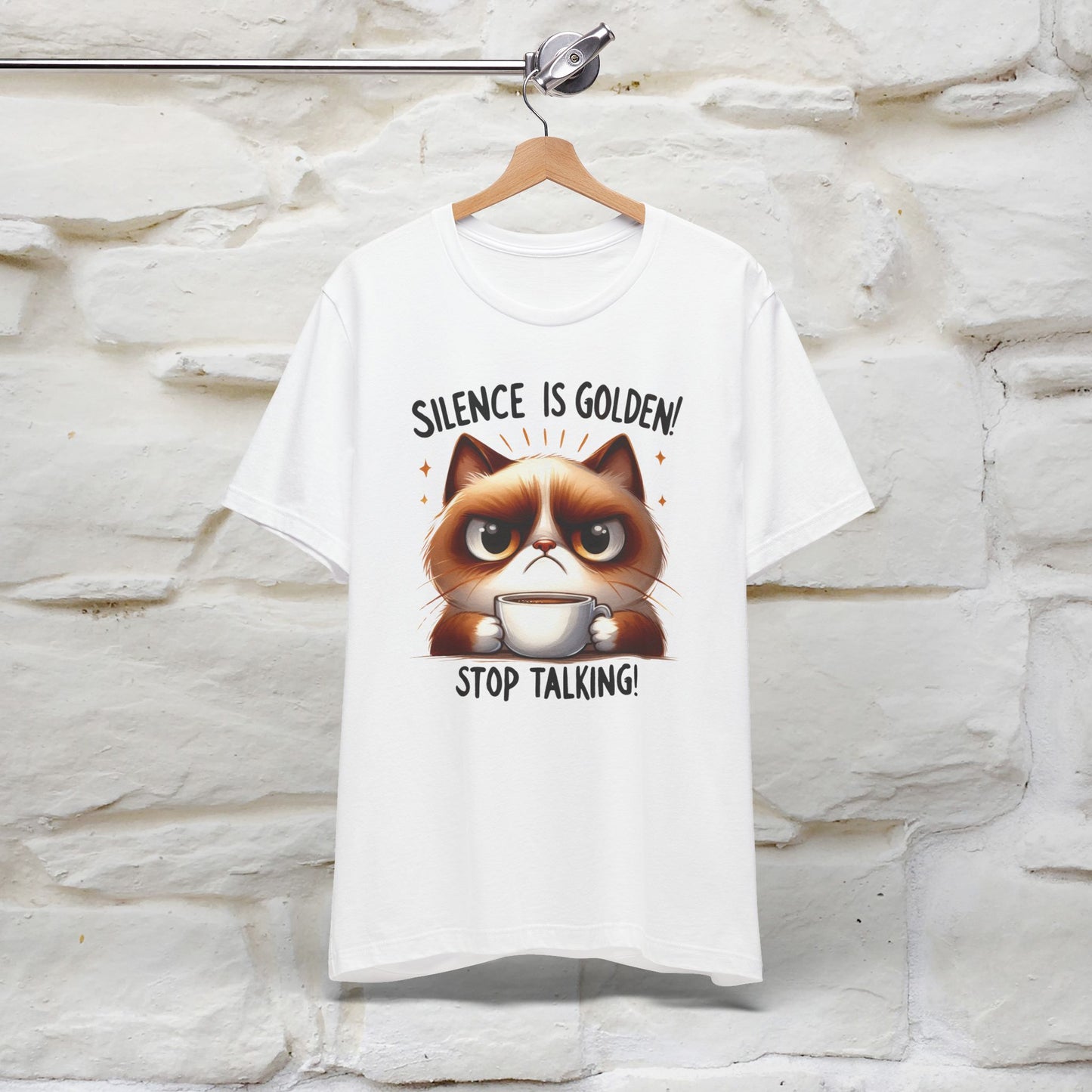 ''Silence Is Golden, Stop Talking'' T-shirt for Men and Women 100% Cotton*