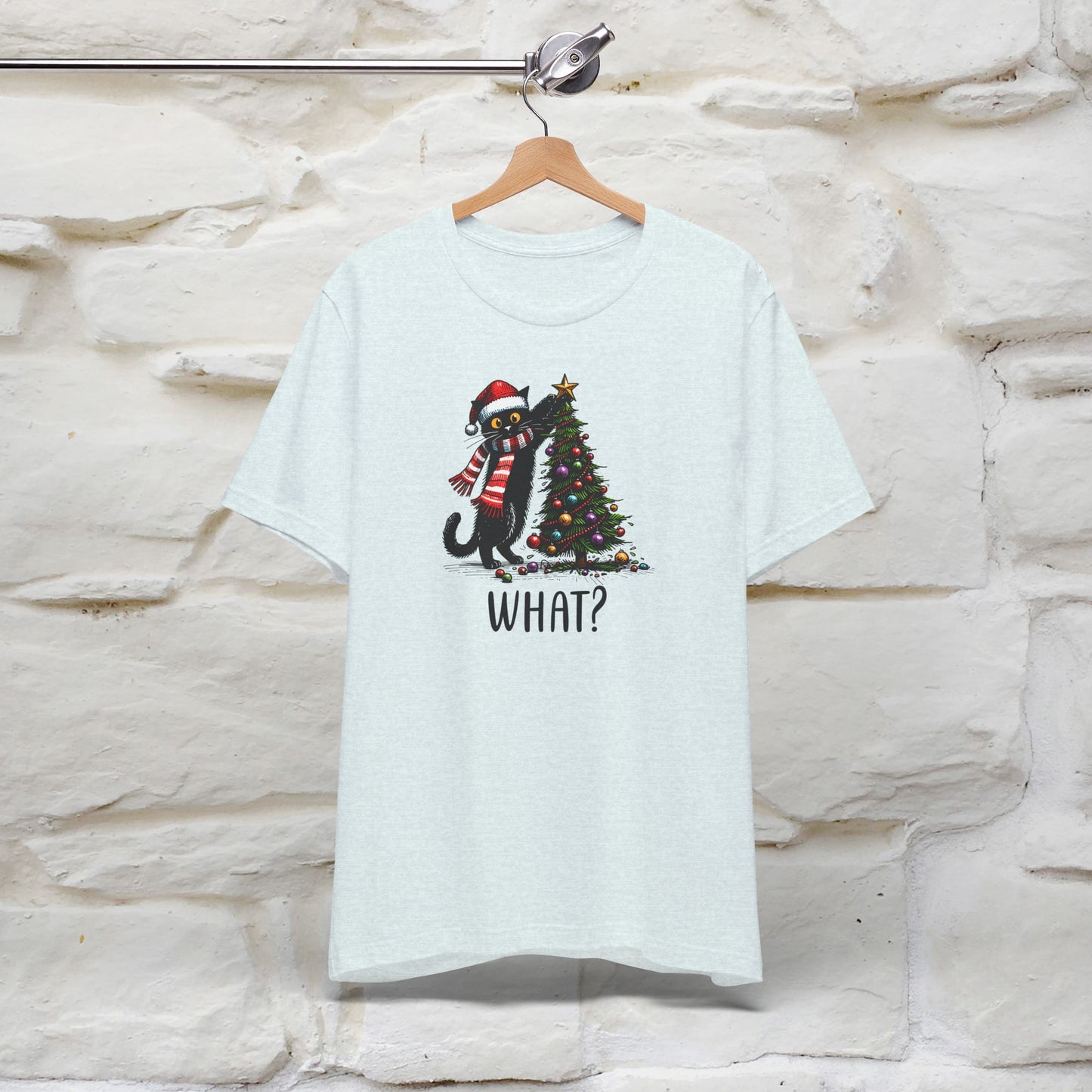 What? Cattitude Cat Christmas Shirt for Men & Women | 100% Cotton*