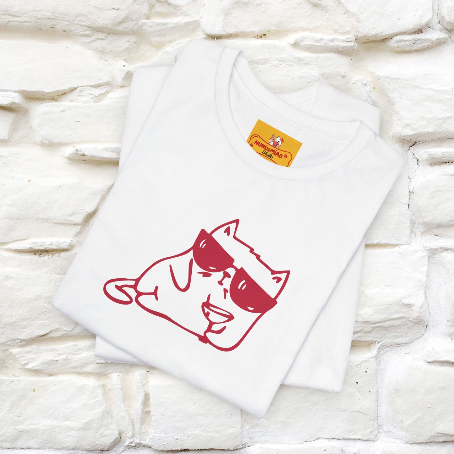 "I’m Happy, Which Often Looks Like Crazy" Cat T-Shirt| Front & Back Design | Nunu&Miao Studio